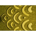thumbnail image 1 of Ahgly Company Machine Washable Indoor Rectangle Transitional Yellow Area Rugs, 3' x 5', 1 of 7