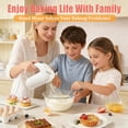 thumbnail image 2 of 300W Hand Mixer Electric Handheld, 5 Speed Lightweight Kitchen Blender, Turbo Boost/Self-Control Speed Hand Held Beater Mixer with 4 Stainless Steel Whisks for Baking Cakes Eggs Cream, White, 2 of 5