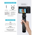 thumbnail image 2 of Pour Sony Trépied avec Télécommande Rechargeable - Aodelan Poignée de Tir Sans Fil Mini Trépied avec Écran OLED pour Vlogging pour Z, 2 of 9