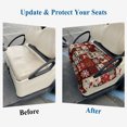 thumbnail image 6 of Christmas Plaid Golf Cart Seat Covers, Xmas Tree Snowflake Snowman Vintage Red Golf Cart Seat Towel Cover for 2/4 Seater Bench Seats, Breathable Washable Dust & Sun Protection Seats Blanket 51''x31'', 6 of 9