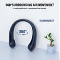 thumbnail image 2 of Ventilador de cuello Morelax, recargable por USB, sin aspas, 4000 mAh, 3 velocidades, 2 of 8
