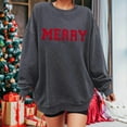 thumbnail image 2 of Christmas Sweatshirt for Women 2025 Funny Plus Size Print Tops Crewneck Long Sleeve Xmas Holiday Shirts, 2 of 4