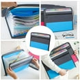 thumbnail image 4 of Soimiss Zipper Expandable Folder Document Organizer Plastic Black 1Set for Professionals, 4 of 5