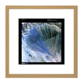 thumbnail image 1 of Science Map Satellite Alluvial Fan China Old Replica 8X8 Inch Square Wooden Framed Wall Art Print Picture with Mount, 1 of 4