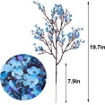 thumbnail image 2 of Fake Flowers, 10 Bundles, Faux Flowers, Breath Artificial Gypsophila Silk Flowers Bulk, Artificial Flowers for Outdoors, Christmas Decor (Blue), 2 of 4