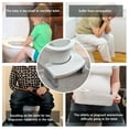 thumbnail image 6 of Portable Squat Toilet Potty Stool Foldable 7" Plastic Step Stool for Adults,White, 6 of 6