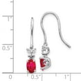 thumbnail image 4 of Primal Gold 14 Karat White Gold Diamond and Ruby Earrings, 4 of 4