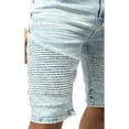 thumbnail image 4 of X RAY JEANS Mens Moto Denim Shorts, Bleach, 30, 4 of 7
