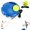 Base + 2pcs tennis ball, variant on Tennis Trainer Rebounder with Weighted Base, Tennis Ball Training Baseboard and High Elasticity Cord, Portable Tenniss Trainer Ball with String