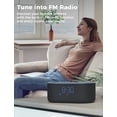 thumbnail image 5 of Odokee Radio Despertador de Carga Inalámbrica: Cargador Inalámbrico Rápido Certificado Qi para iPhone Samsung - Altavoz Bluetooth Estéreo de 10W - Reloj Digital Regulable con Radio FM para Dormitorio, 5 of 5