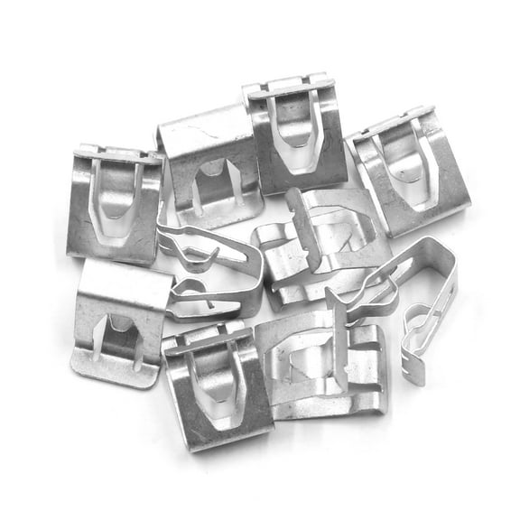 10pcs Metal Retainer Car Auto Console Dashboard Trim Clip 13mm x 19mm