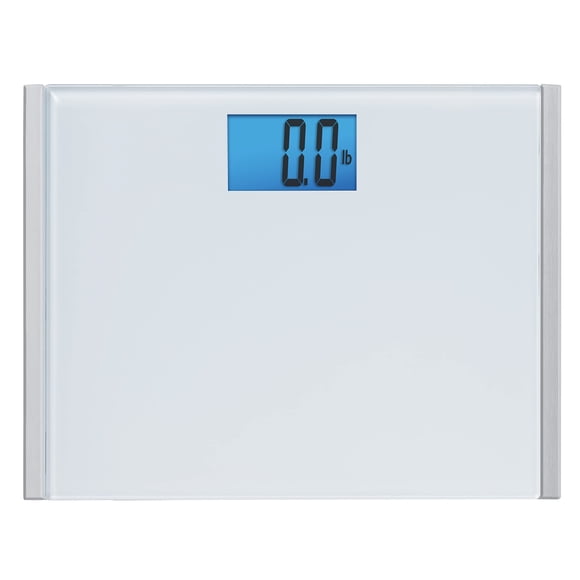 Báscula Eat Smart Precision Plus, báscula de baño de cuerpo ancho para medir el peso corporal, color blanco