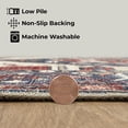 thumbnail image 4 of GLN Rugs Salur - Indoor, Machine Washable Area Rug 2'6"x6'6" Turkish Red Home Carpet, All Ages, 4 of 8