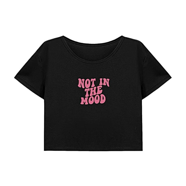 Camiseta corta suelta para mujer Yinane trajes de verano ropa deportiva L