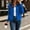 *Blue, variant on Women's Ribbed Zip Up Long Sleeve Cropped Jacket,Lightweight Casual Jacket with Pocket Navy,Women's Plus S