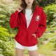 thumbnail image 5 of Sudadera deportiva informal con estampado degradado para niños y niñas, cuello redondo, manga larga, poliéster, 5 of 6