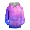 thumbnail image 3 of Mercatoo Teen Girls Cute Tie Dye Hoodies Fleece Warm Oversized Pullover Sweatshirts Kids Gradient Color Cotton Hoodie Clothes, 3 of 7
