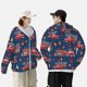 thumbnail image 4 of Fotbe Fire Truck 1 Chaqueta con Protección Solar UPF 50+ para Hombre y Mujer, Camisa con Capucha y Bolsillos-3X-Large, 4 of 7
