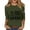 Army Green, variant on Women's T-Shirts America 250 Patriotic Flag Graphic Crew Neck 3/4 Sleeve Anniversary Top