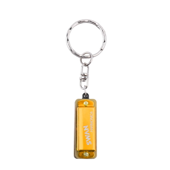 SWAN Keychain Harmonica 4 Holes 8 Tones Key of C