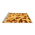 thumbnail image 2 of Ahgly Company Machine Washable Indoor Square Abstract Yellow Modern Area Rugs, 4' Square, 2 of 4