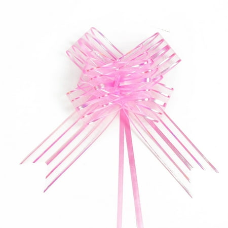 - Wedding Party Gift Wrapping Ribbon Pull Bows Decoration Pink 10pcs