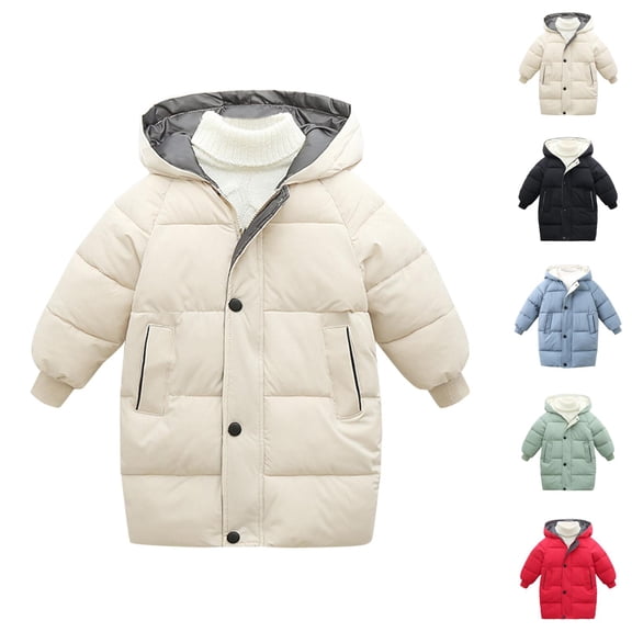 Girls Clothes Jacket for Girls Toddler Baby Kids Girls Winter Thick Warm Parkas Hooded Windproof Coat Outwear Jacket