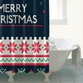 thumbnail image 4 of Shower Curtain for Bathroom Merry Christmas Snowflake Bathroom Curtain Waterproof Beautiful Shower Curtain Hooks Included,72x72Inch, 4 of 5