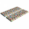 thumbnail image 1 of Retro Bench Cushion Set of 2, Big Patchwork of Different Patterns Traditional Classical Old Fashioned, Standard Size Foam Pad and Decorative Cover, Multicolor, by Ambesonne, 1 of 4