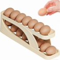 thumbnail image 2 of Refrigerator Egg Organizer with Automatic Rolling Feature, Space-Saving Storage Container for Eggs, 2 of 5