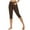 Brown, variant on Timegard Womens Lounge Shorts Elastic Waist Solid Color Comfy Summer Casual Workout Half Trousers