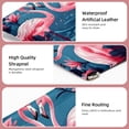 thumbnail image 4 of FeBohao 2 PCS Cosmetic Shrapnel Bag Sturdy Makeup Toiletry Bags Wallet Vegan Leather Compact Large Accessories Trendy Baby Lipsticks Glam Travel Size Cosmetology School Flamingo, 4 of 6