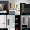 thumbnail image 5 of Soporte MagnéTico para Control Remoto, Montaje en Pared, 4 Pares de Organizadores Almacenamiento, Remoto TV Autoadhesivo, Negro, 5 of 5