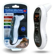 MOBI Ultra Pulse Thermometer - Ear & Forehead Indicator Pulse Rate Monitor for Baby Kids & Adult