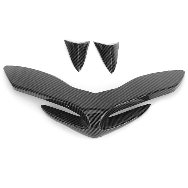Dingln Motocicleta Frente Linterna Nariz Decoración Protector De La Cubierta Adapta For Kawasaki Z900 2017-2019 (Fibra De Carbono)