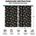 thumbnail image 2 of Blackout Kids Curtains,Monster Cartoon Truck Black Pattern Children's Insulated Curtains Set Of 2,Bedroom Essentials,Toddler Room Decor 52"x84", 2 of 5