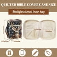thumbnail image 5 of TSOVTHRID Deer Elk American Flag Print Bible Carrying Case for Women Men, Bible Cover with Portable Handle, Lightweight Quilted Church Bag for Girls Bibles Study Supplies, 5 of 7