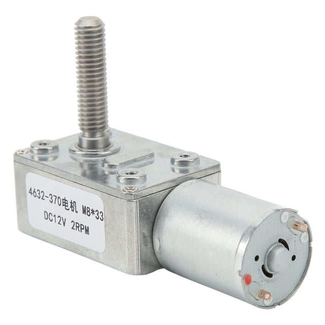 Motor De Reducción De 2 RPM, 4632-370 DC12V Motor De Engranaje M8x33 Mm Fácil De Instalar Multifuncional Para Abridores De Ventanas