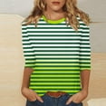 thumbnail image 2 of YanHoo Women 3/4 Sleeve Tops 3/4 Length Sleeve Womens Crewneck Tops Tshirts Women Graphic Tees Vintage 3/4 Sleeve Womens 3/4 Sleeve Tee Shirts Clearance Sale under 10, 2 of 6