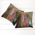 thumbnail image 2 of Ambesonne Colorful Throw Pillow Cover 2 Pack, Geologic Cistern Rain, 20", Multicolor, 2 of 6