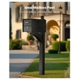 thumbnail image 2 of Mailbox Post 56 Inch, Aluminum In-Ground Mount, Black, 2 of 9