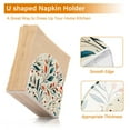 thumbnail image 5 of Yayeee Napkin Holder for Table Kitchen Paper Tissue Organization, Beige Whimsical Leaves, 5 of 8