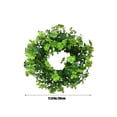 thumbnail image 3 of CQCYD St Patricks Day Wreath, Artificial Green Four Leaf Shamrock Wreath 12 Inch Hanging Door Wall Window Decoration For Home Indoor Outdoor Spring Decor, 3 of 6