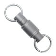 thumbnail image 2 of harmtty Key Holder Good Weight Capacity Quick Release Corrosion Resistant Rust-proof 360-Degree Rotating Store Keys Titanium Alloy Car Key Waist Belt Quick Buckle Keychain for Home,Silver, 2 of 7