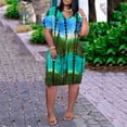 thumbnail image 3 of EIMELI Mode Femmes Casual V-Cou à Manches Courtes Sangle Dos Ouvert Sexy Robe d'Impression, 3 of 6