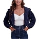 thumbnail image 2 of Puntoco Chaqueta De Pana Con Capucha De Otoño Invierno Para Mujer Chaqueta Corta De Manga Larga Con Hombros Caídos Suelta Retrocesos Puntoco Puntoco-4552, 2 of 8