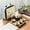 B, variant on Creative Outdoor Ceramic Travel Tea Set Portable One Pot Four Cup Kung Fu Tea Pot Tea Cup Gift
