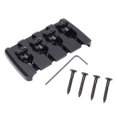thumbnail image 2 of Guitar Bridge Accessory, Top Loaded Guitar Bridge Tailpiece Wide Application Metal Black  for Instrument, 2 of 7