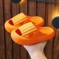 thumbnail image 2 of WUANDIXFA Kids Cloud Slides Boys Girls Slippers Slip-On Slide Sandals Non-Slip Kids Shower Shoes Bathroom Pool Indoor and Outdoor (Orange, 8), 2 of 4