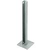 CRL PSB2CAGY Agate Gray AWS Steel Stanchion for 90 Degree Round Corner Posts